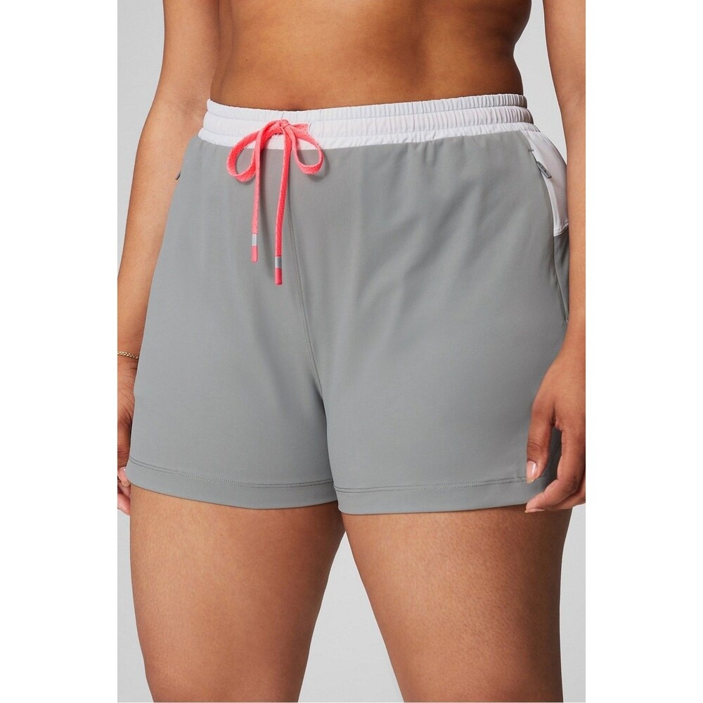Fabletics Workout Athletic Shorts Gray Womens Size XXL
